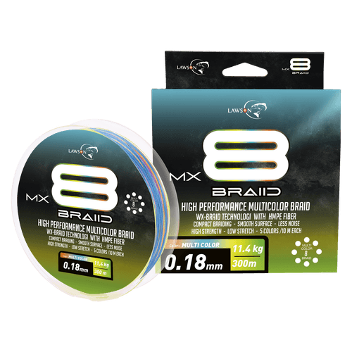 Lawson MX8 Braid Multicolor