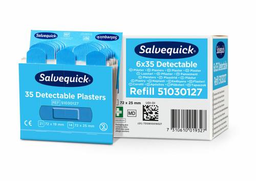 Salvequick Blue Detectable Plaster 6735