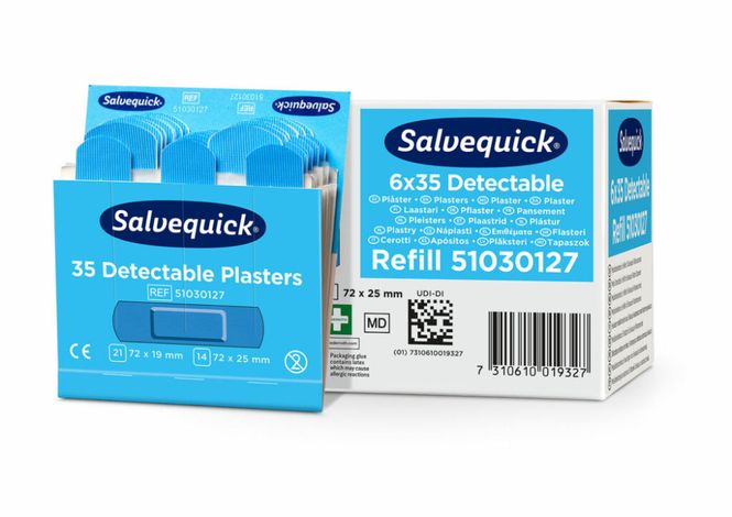 Hovedbilde Salvequick Blue Detectable Plaster 6735